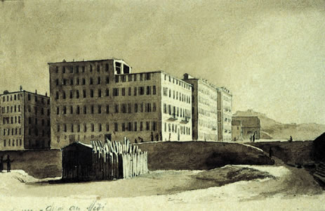 Le quai du Midi à Nice, 1839