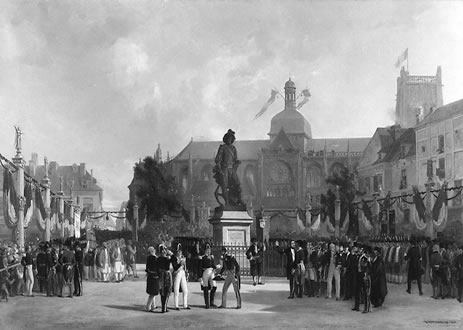 Inauguration de la Statue de Dufresne à Dieppe, 1845