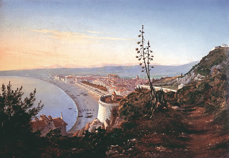 La baie des Anges vue du Château de Nice
