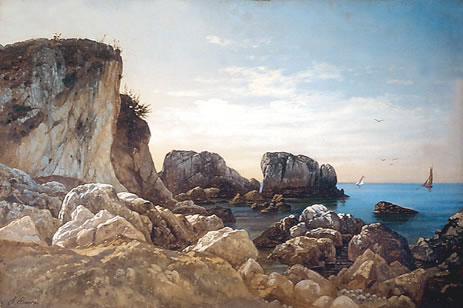 Les rochers du Lazaret à Nice