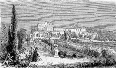 Vue de Nice, prise des jardins de la villa Arson