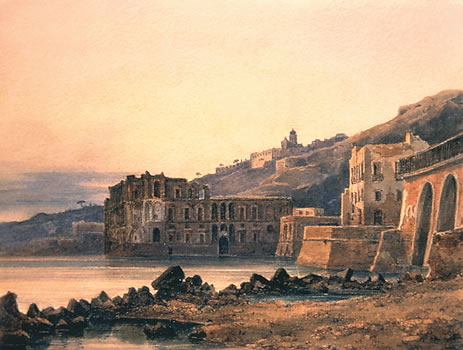 Naples, palais de la reine Jeanne, 1841