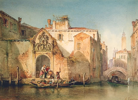 Le portail de l'Abbazia della misericordia près du rio dei greci à Venise