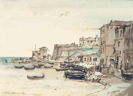 Vue de Villefranche, 1879