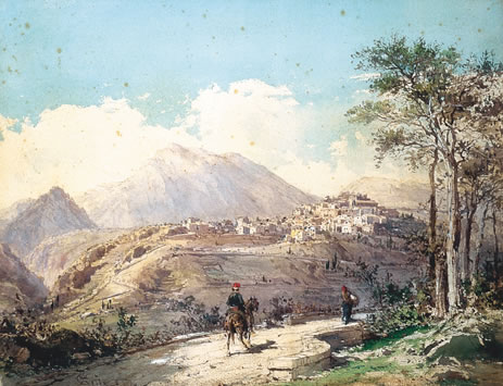 Le village de Levens, 1884