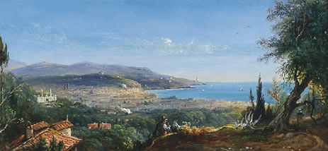 Nice vue des Baumettes, vers 1883