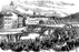 Les habitants de la campagne et de la ville de Nice se rendant au scrutin pour l'annexion..., 1860