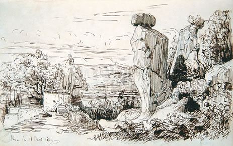 Rochers, Nice, le 18 mars 1839