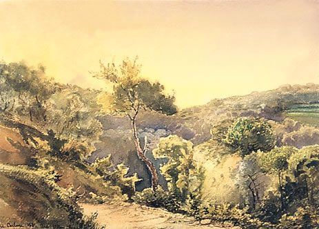 Le Vallon Obscur à Nice, 1837