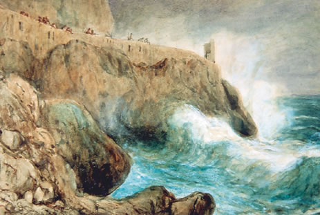 La mer démontée à Rauba Capeu, 1848