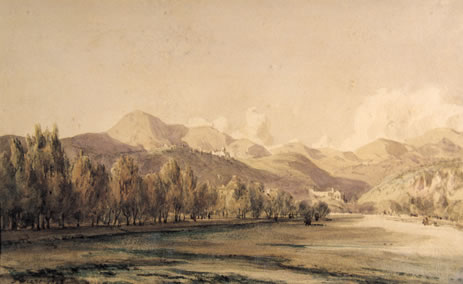 La vallée du Paillon vers Saint-Pons, 1848