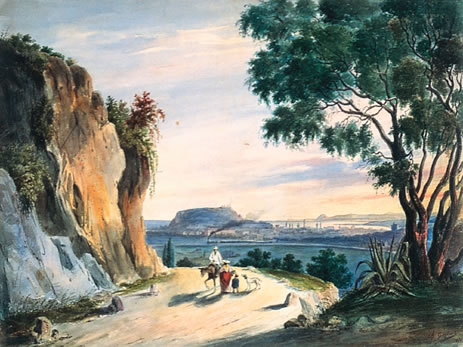Nice vue de la route de Gênes, 1871