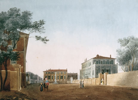 La place de la Croix-de-Marbre à Nice, 1825