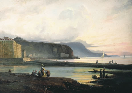 L'embouchure du Paillon à Nice vers 1830