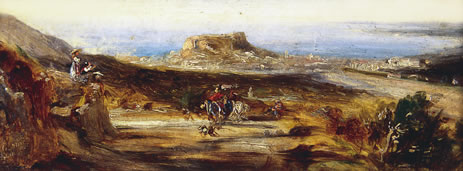 Nice vue de la route de Gênes, 1844