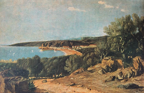 Vue du port et de la rade de Nice, 1839