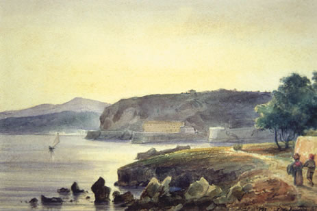 Nice vue du Lazaret, 1863